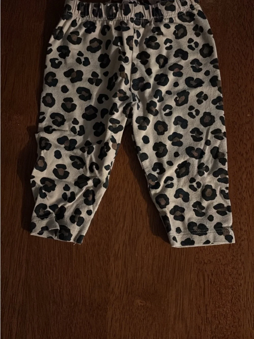 The Children's Place Gray and Black Leopard Print Long Sleeve Bodysuit - Picture 2 of 2